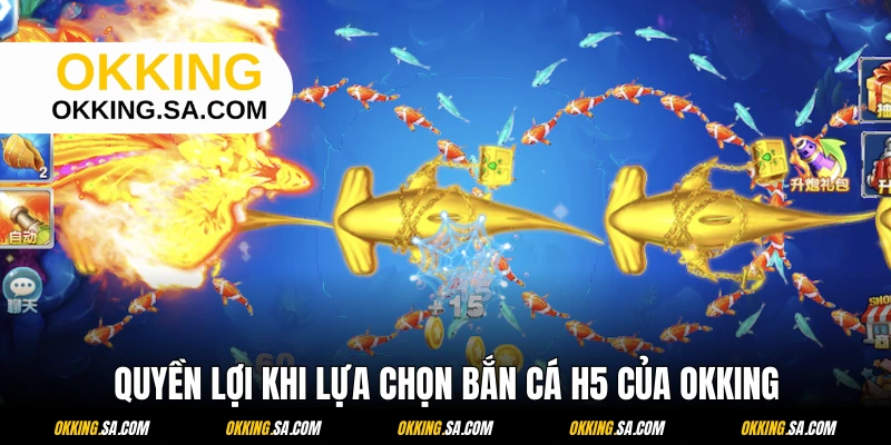 Các quyền lợi khi bạn chơi bắn cá H5 tại OKKING
