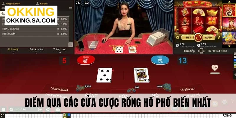 Điểm qua các cửa cược Rồng Hổ phổ biến nhất